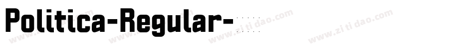 Politica-Regular字体转换