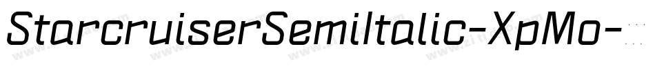 StarcruiserSemiItalic-XpMo字体转换 StarcruiserSemiItalic-XpMo字体转换