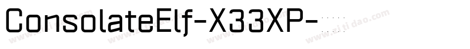ConsolateElf-X33XP字体转换