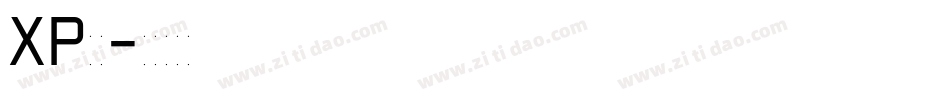 XP黑体字体转换