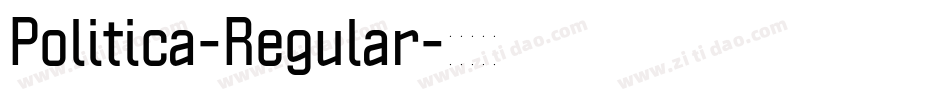 Politica-Regular字体转换