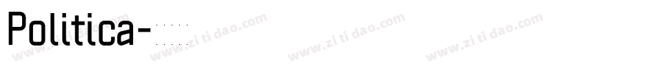 Politica字体转换