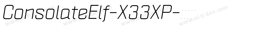 ConsolateElf-X33XP字体转换