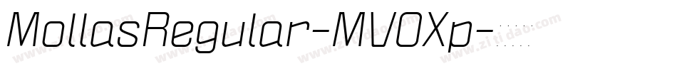 MollasRegular-MVOXp字体转换