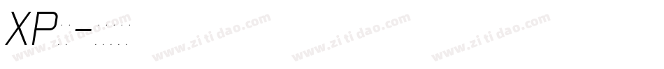 XP黑体字体转换