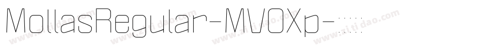 MollasRegular-MVOXp字体转换