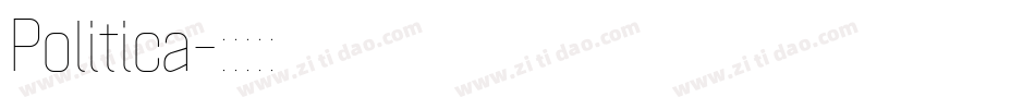 Politica字体转换