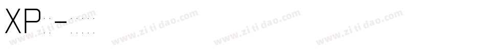XP黑体字体转换
