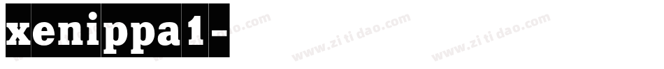 xenippa1字体转换