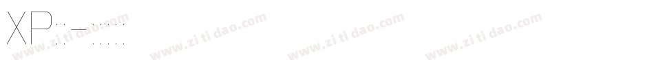 XP黑体字体转换