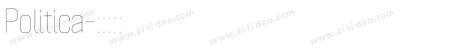 Politica字体转换