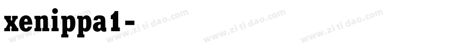xenippa1字体转换
