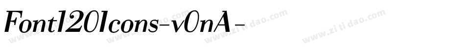 Font120Icons-v0nA字体转换