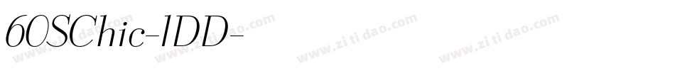 60SChic-lDD字体转换