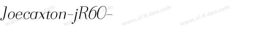 Joecaxton-jR60字体转换