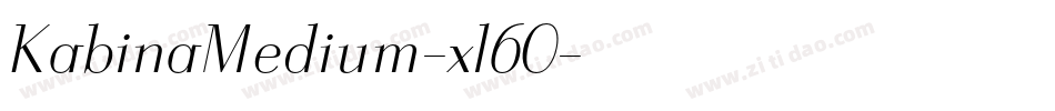 KabinaMedium-xl60字体转换