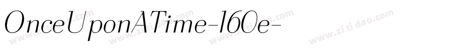 OnceUponATime-l60e字体转换