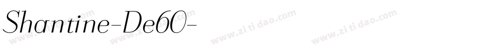 Shantine-De60字体转换