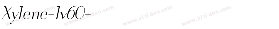 Xylene-1v60字体转换