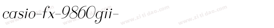 casio-fx-9860gii字体转换