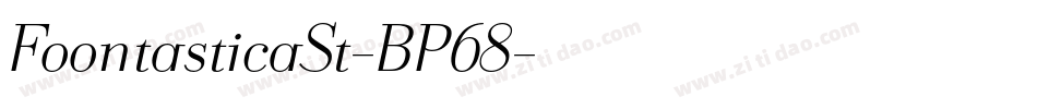 FoontasticaSt-BP68字体转换