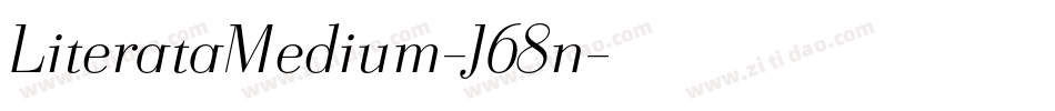 LiterataMedium-J68n字体转换