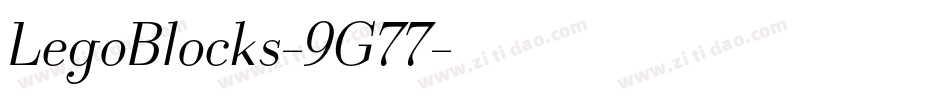 LegoBlocks-9G77字体转换