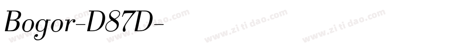 Bogor-D87D字体转换