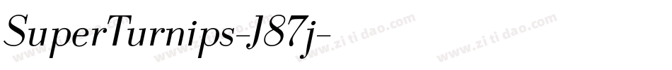 SuperTurnips-J87j字体转换