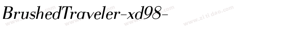 BrushedTraveler-xd98字体转换