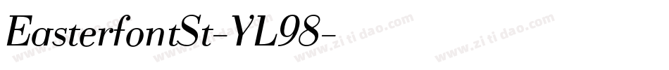 EasterfontSt-YL98字体转换