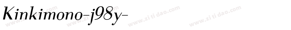 Kinkimono-j98y字体转换