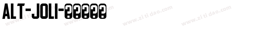 Alt-Joli字体转换