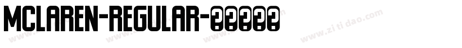 McLaren-Regular字体转换