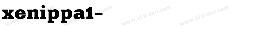 xenippa1字体转换