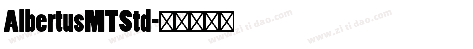 AlbertusMTStd字体转换