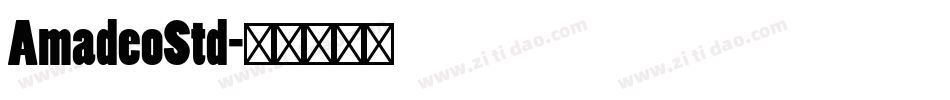 AmadeoStd字体转换