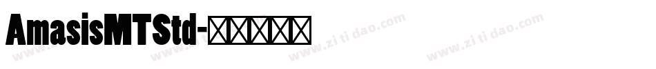 AmasisMTStd字体转换