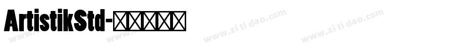 ArtistikStd字体转换