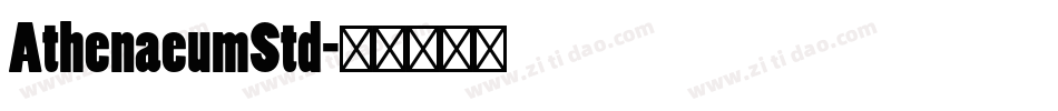 AthenaeumStd字体转换