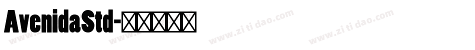 AvenidaStd字体转换