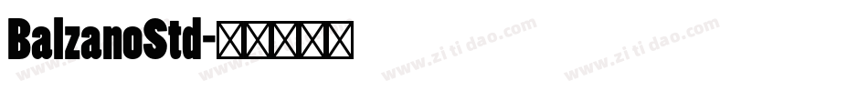 BalzanoStd字体转换