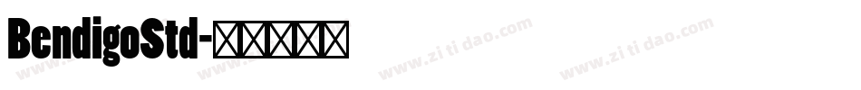 BendigoStd字体转换