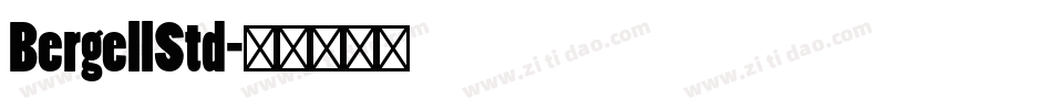 BergellStd字体转换
