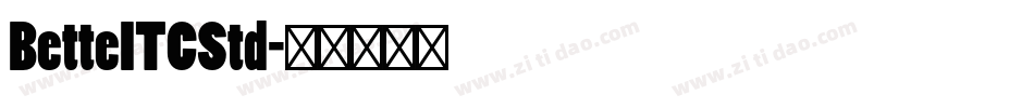 BetteITCStd字体转换
