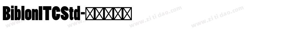 BiblonITCStd字体转换