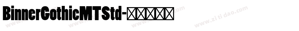 BinnerGothicMTStd字体转换