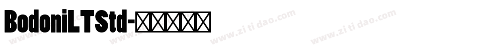 BodoniLTStd字体转换