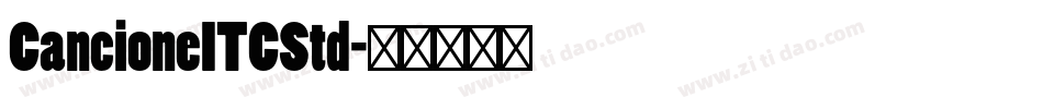 CancioneITCStd字体转换