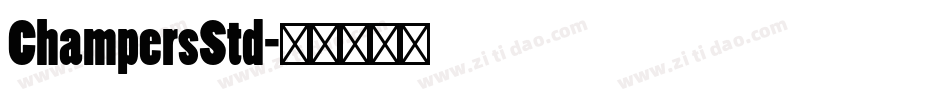 ChampersStd字体转换